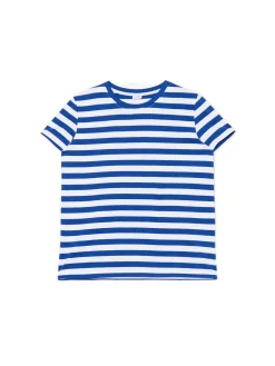 T-shirt w niebieskie paski