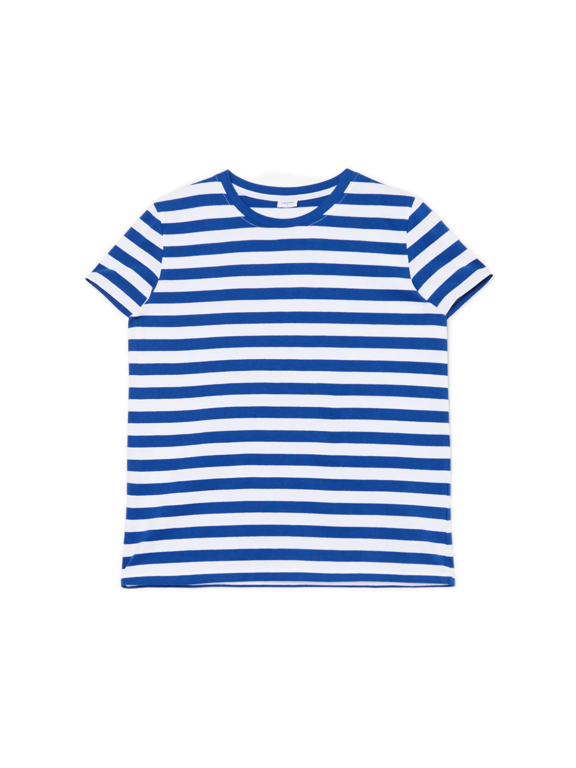 T-shirt w niebieskie paski