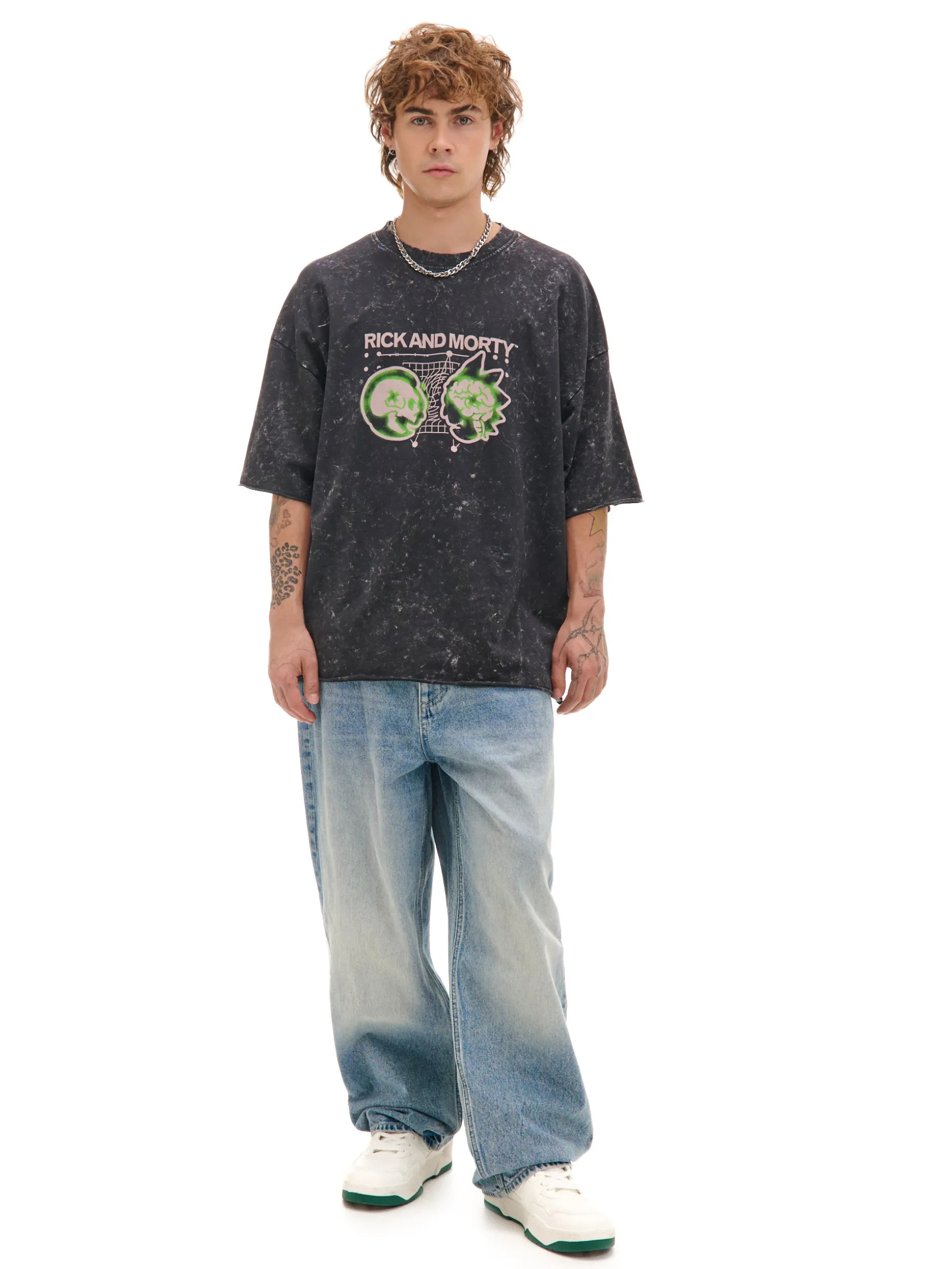 T-shirt z efektem sprania Rick i Morty