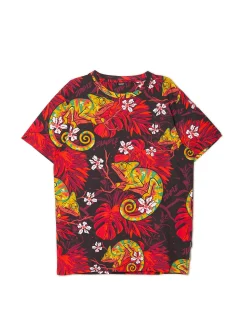 T-shirt z kameleonem