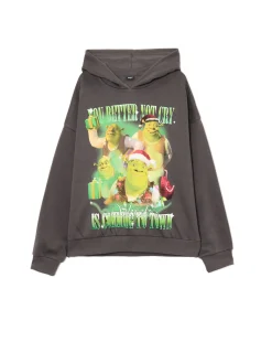 Świąteczna bluza z kapturem Shrek