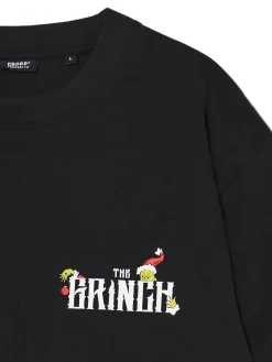 Świąteczna czarna koszulka z Grinchem