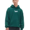 Zielona bluza hoodie z nadrukiem